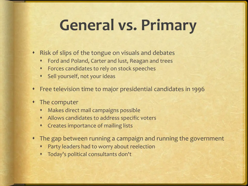 general vs primary 4