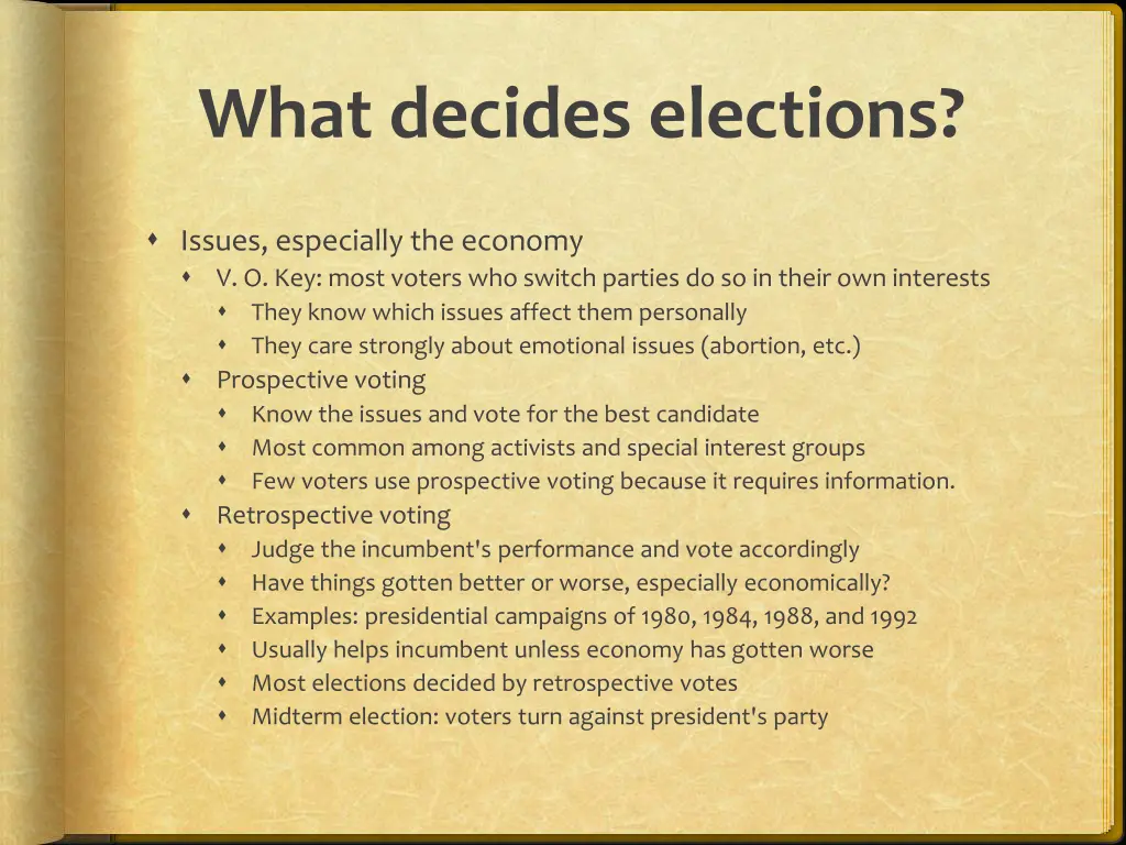 what decides elections 1