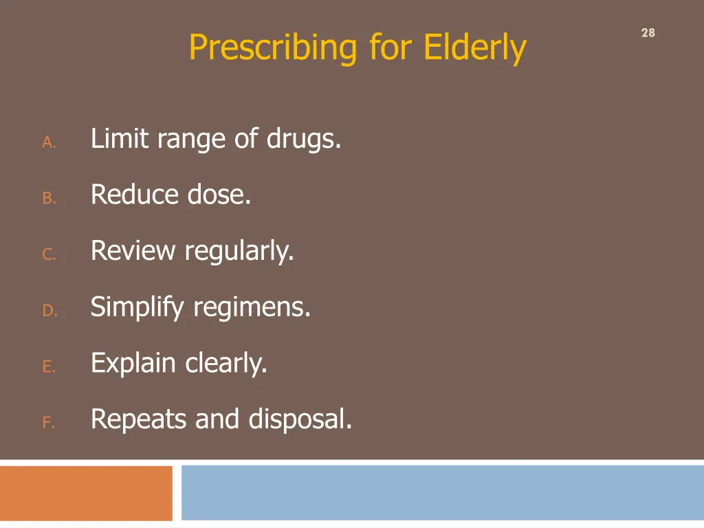 prescribing for elderly