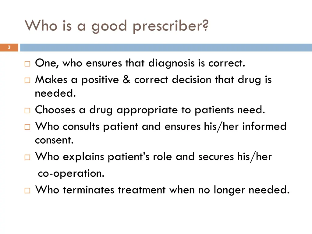 who is a good prescriber