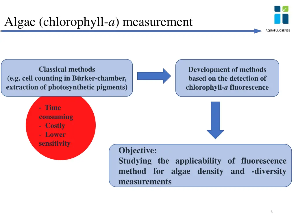 algae chlorophyll a measurement