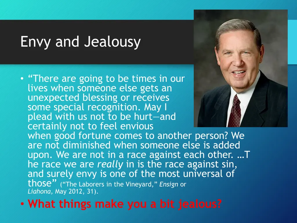 envy and jealousy