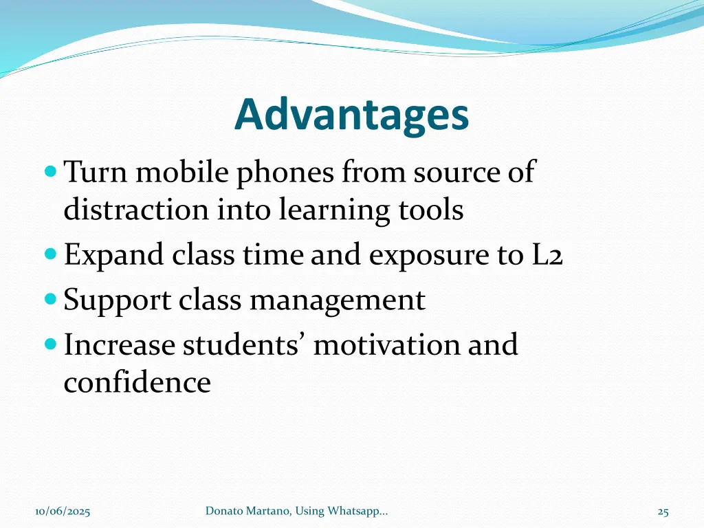 advantages
