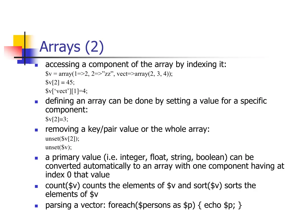 arrays 2