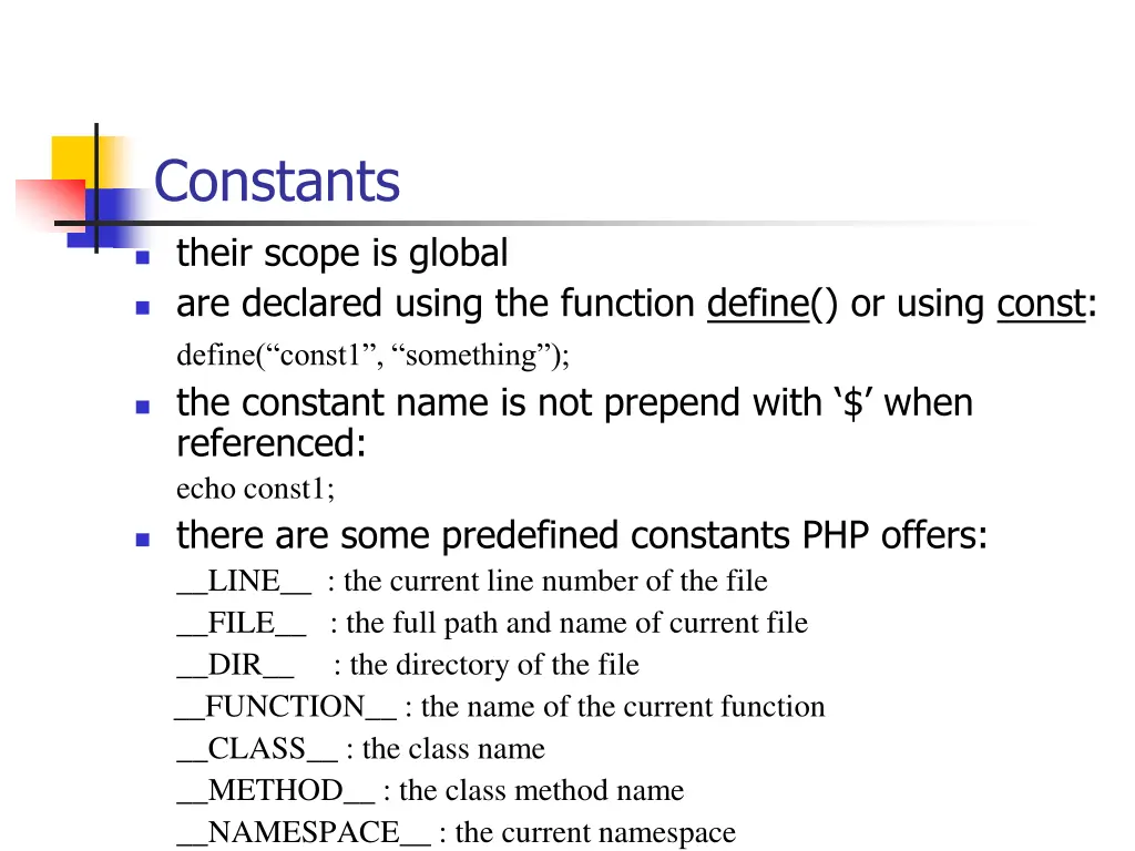 constants