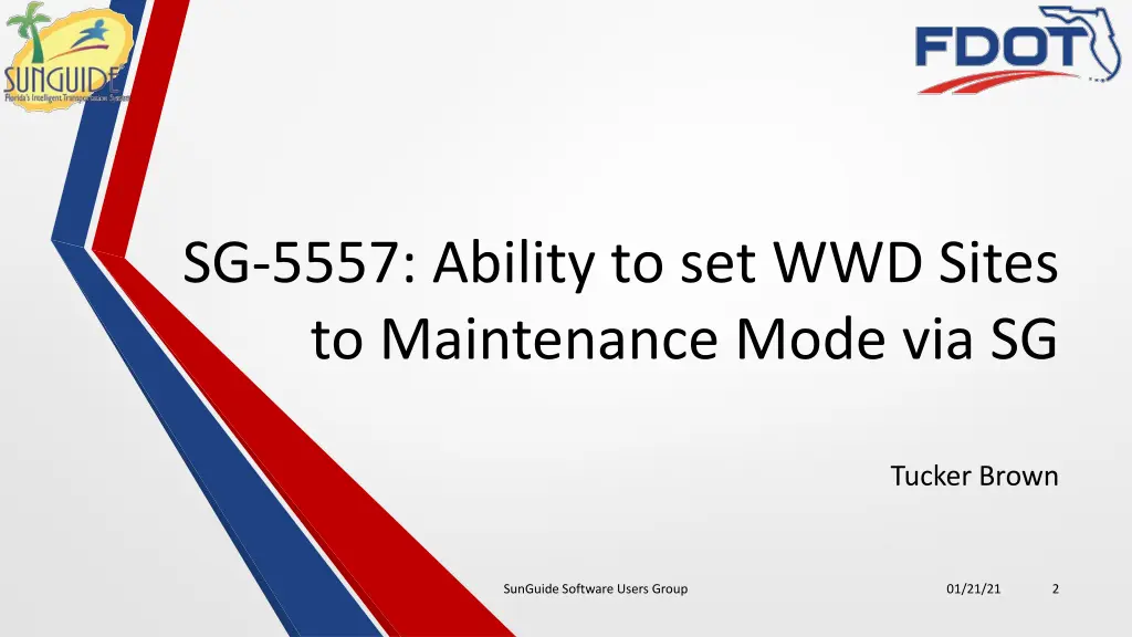 sg 5557 ability to set wwd sites to maintenance