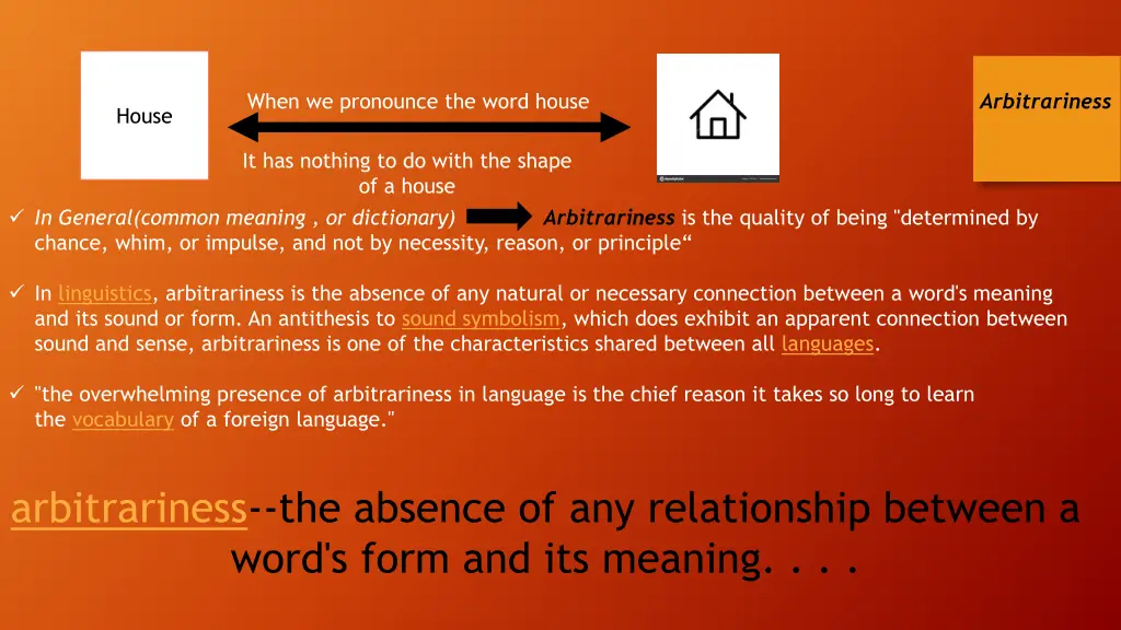 when we pronounce the word house