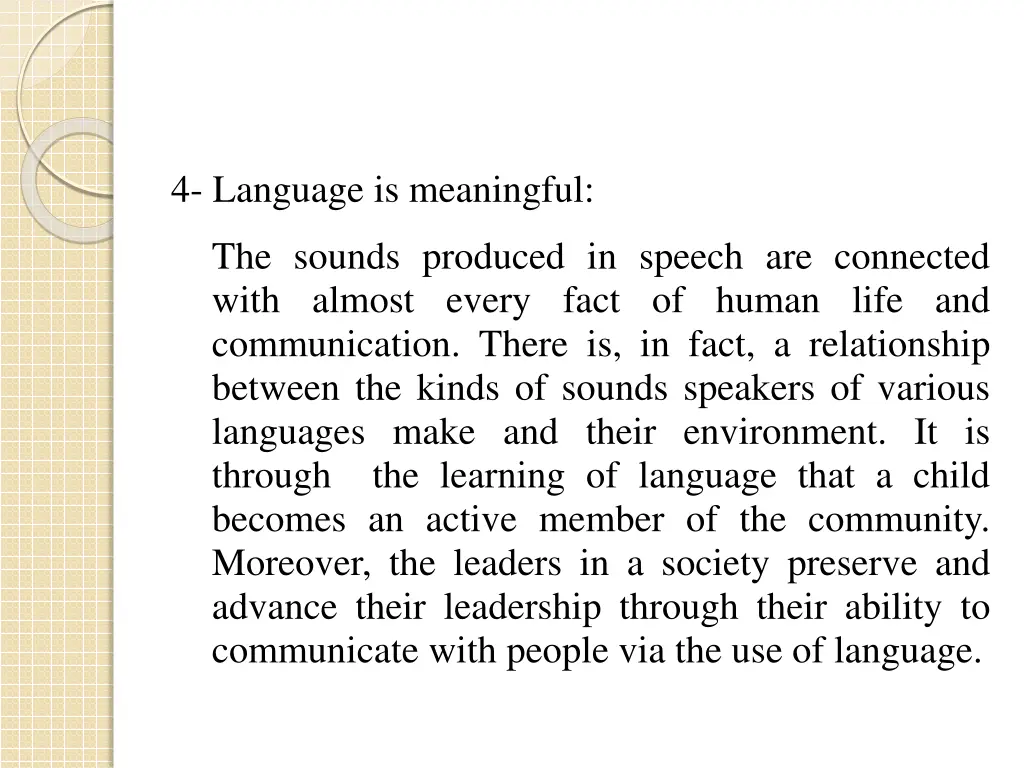 4 language is meaningful