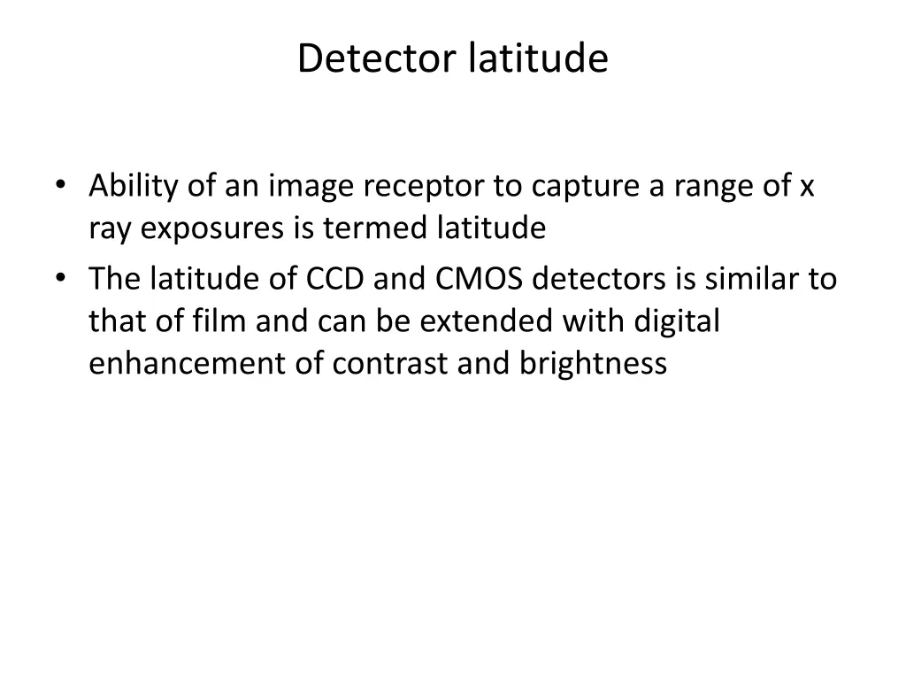 detector latitude