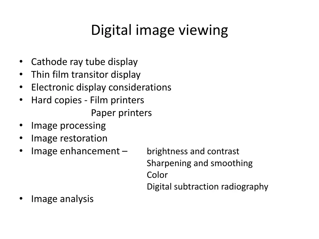 digital image viewing