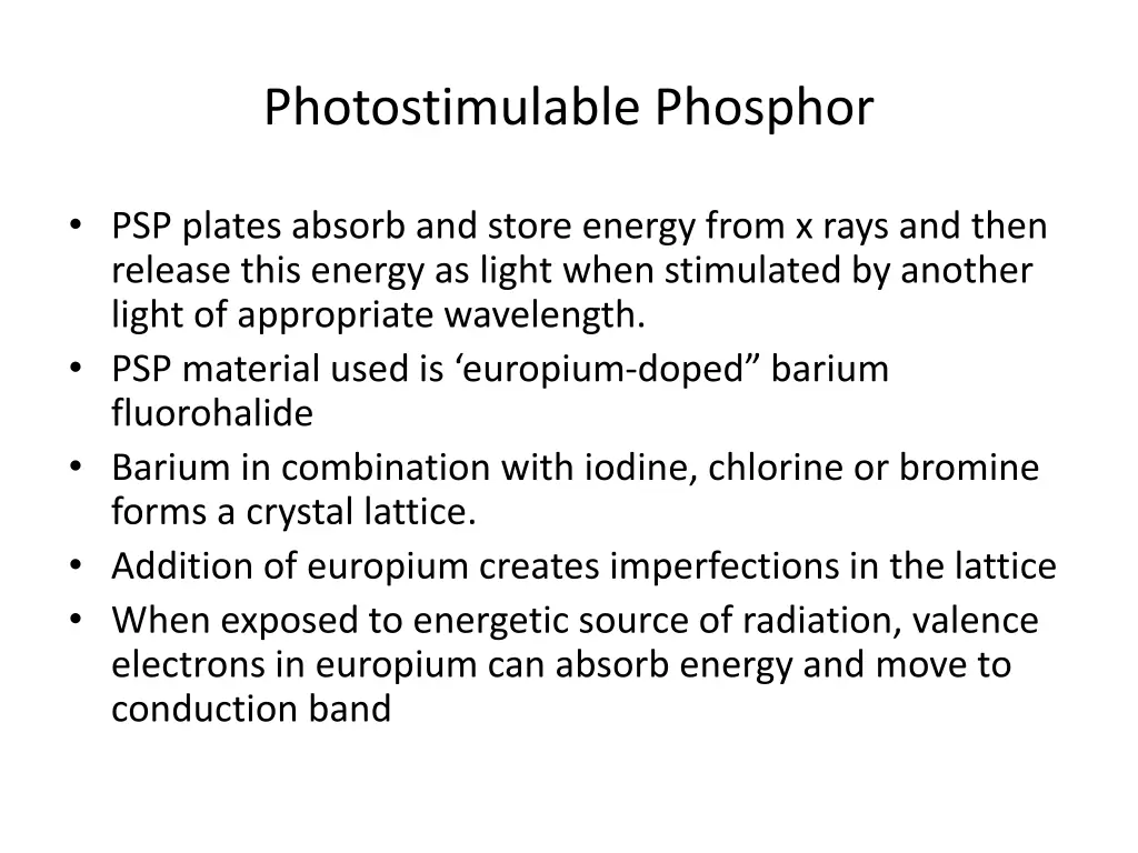 photostimulable phosphor