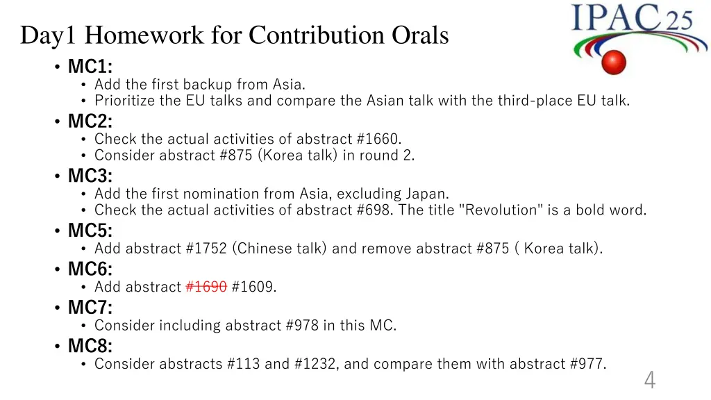day1 homework for contribution orals