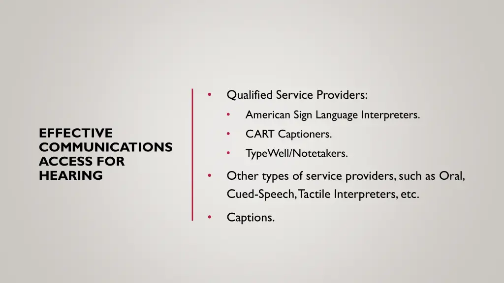 qualified service providers