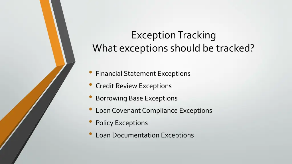 exception tracking what exceptions should