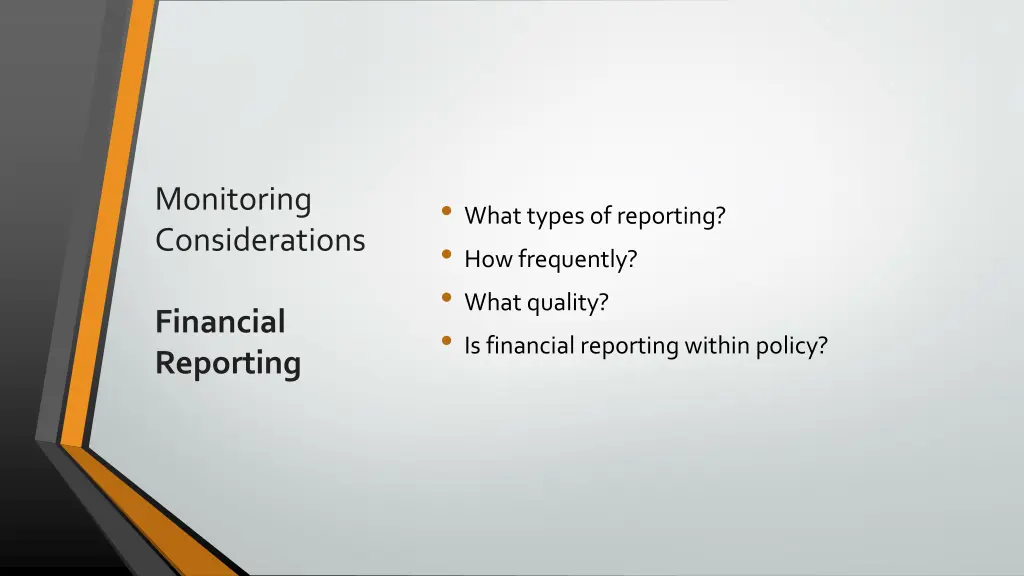 monitoring considerations