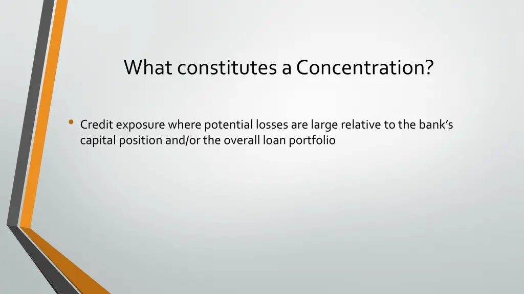 what constitutes a concentration