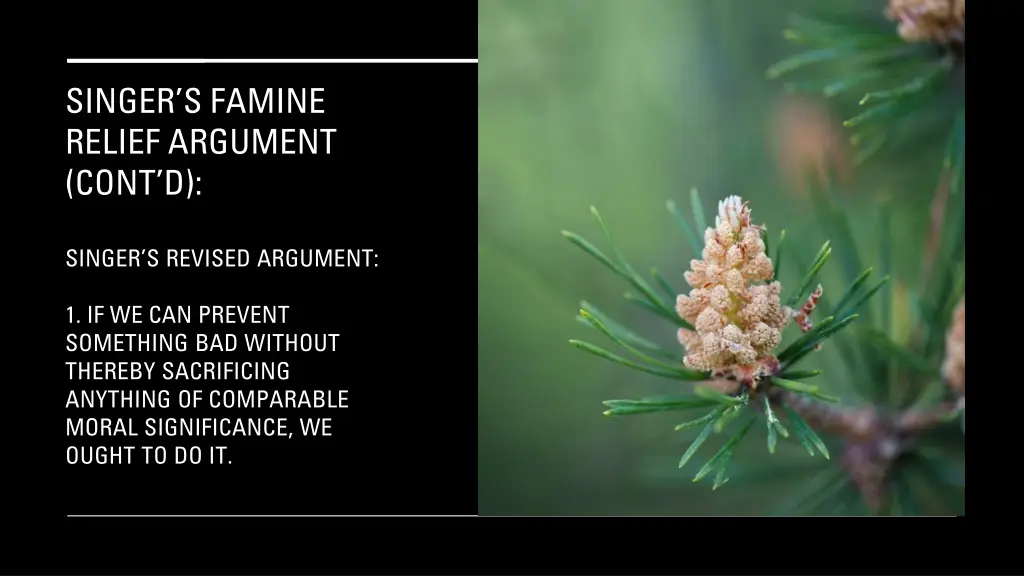 singer s famine relief argument cont d 7
