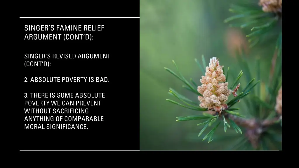 singer s famine relief argument cont d 8