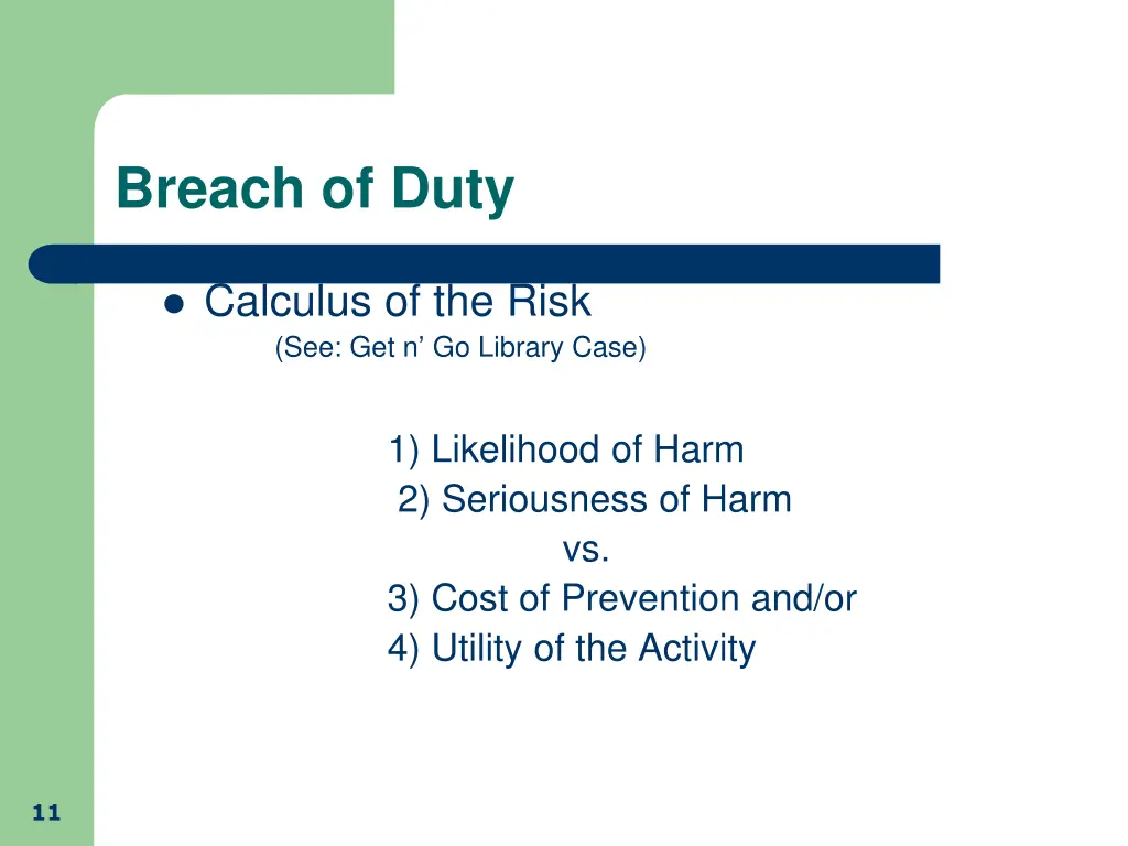 breach of duty