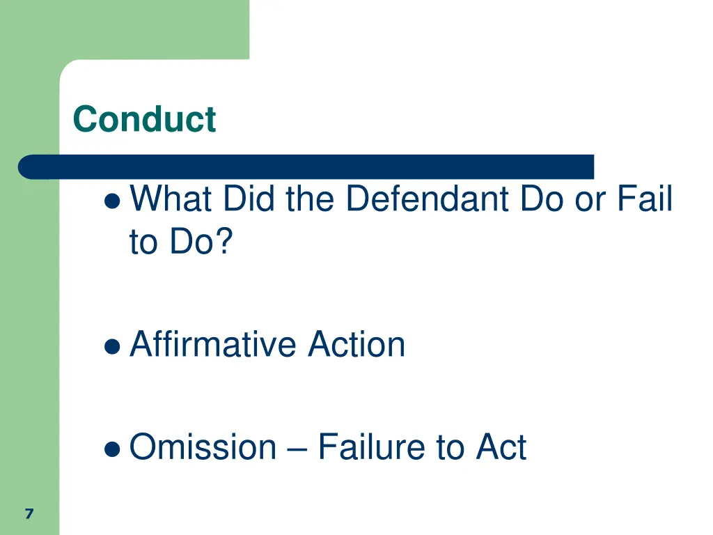 conduct