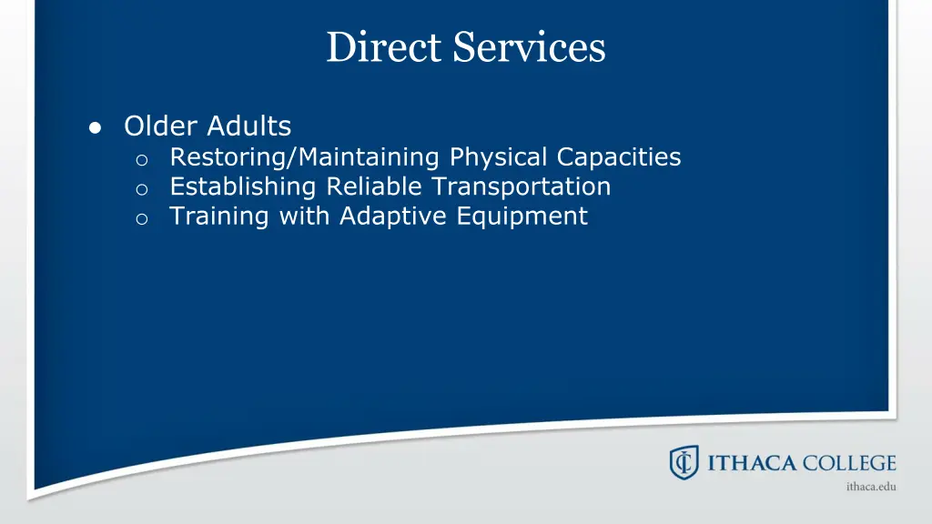 direct services