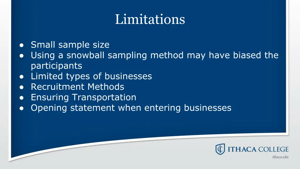 limitations