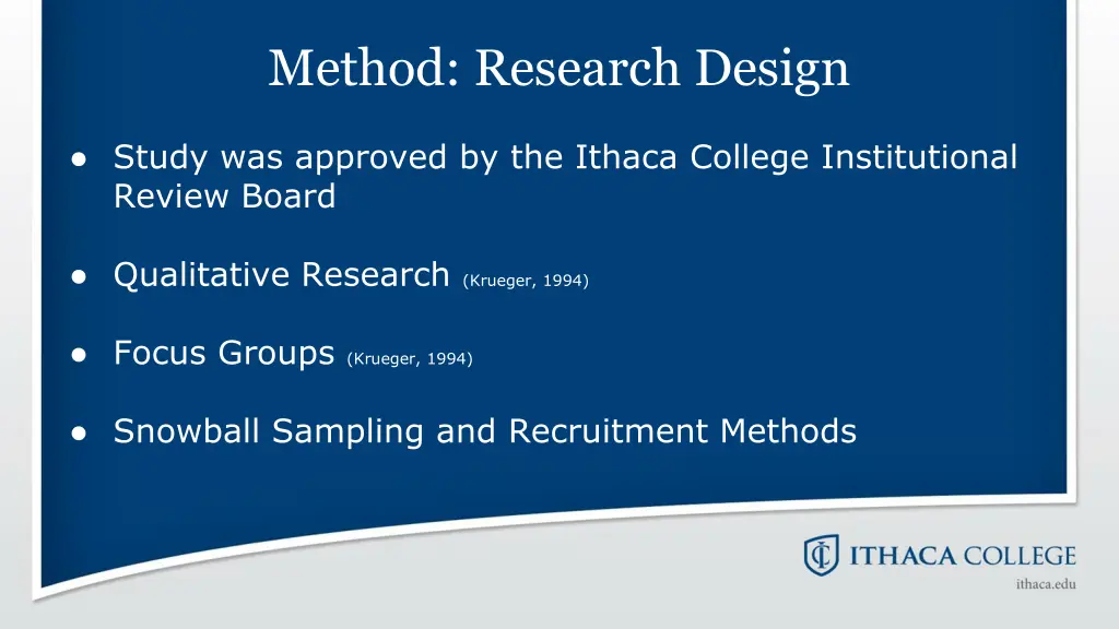 method research design