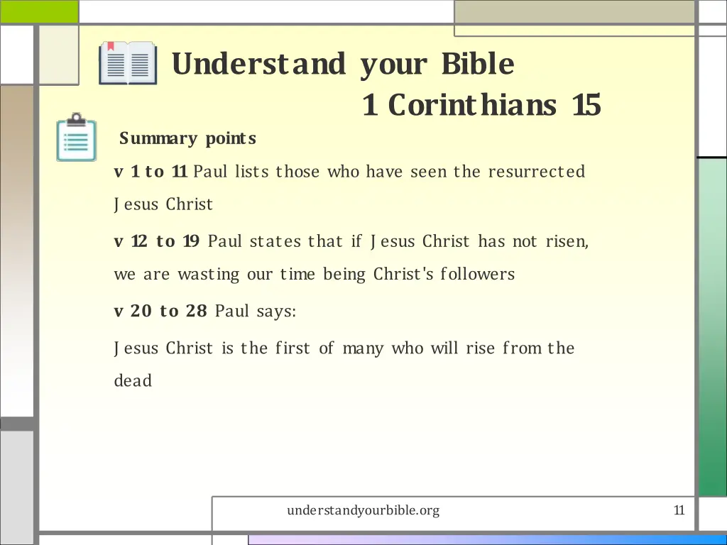 understand your bible 10