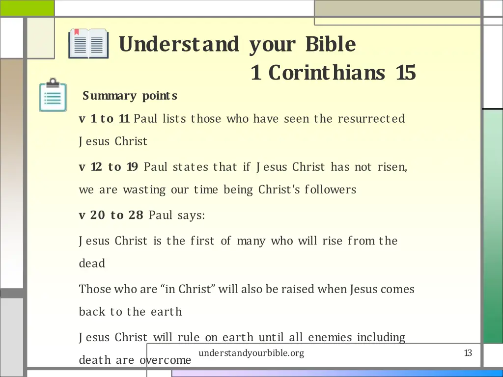 understand your bible 12