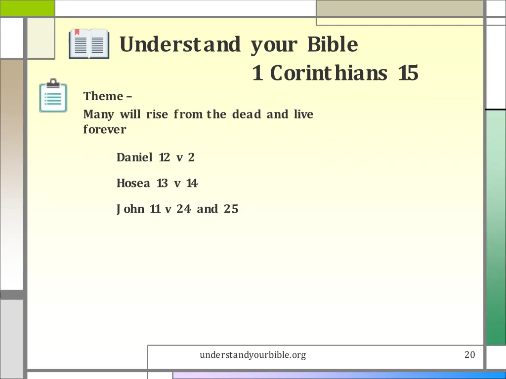 understand your bible 19