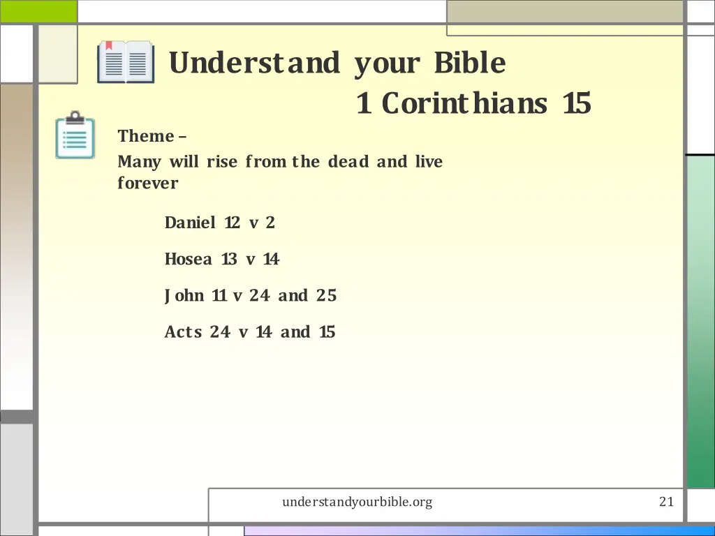 understand your bible 20