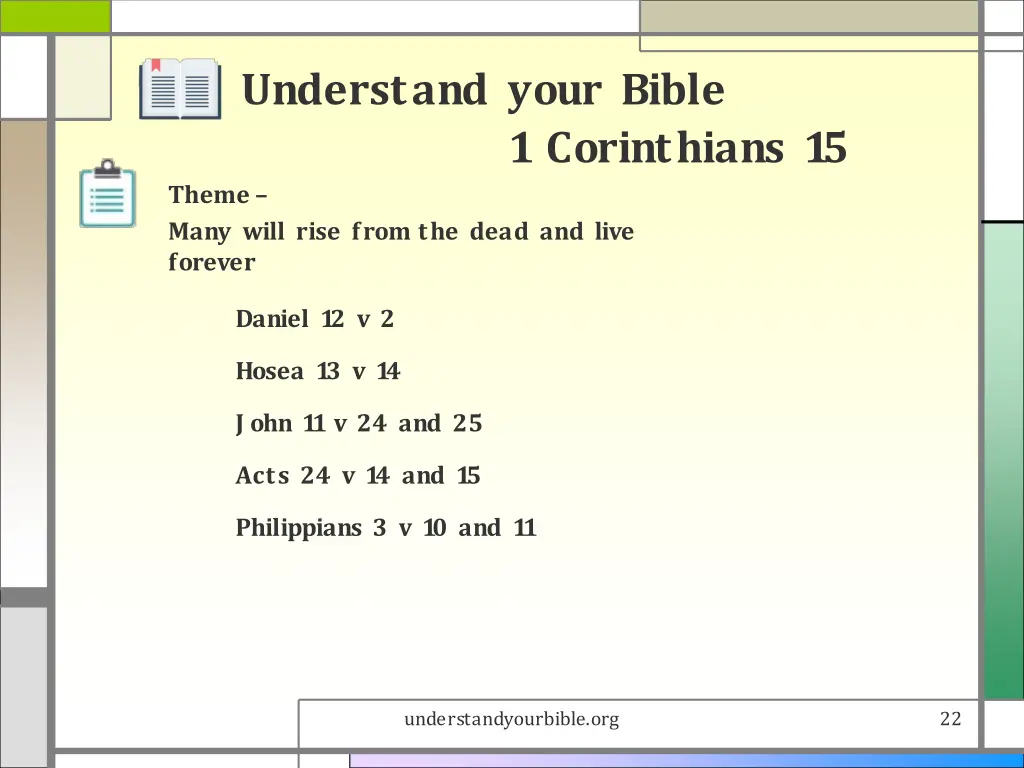 understand your bible 21