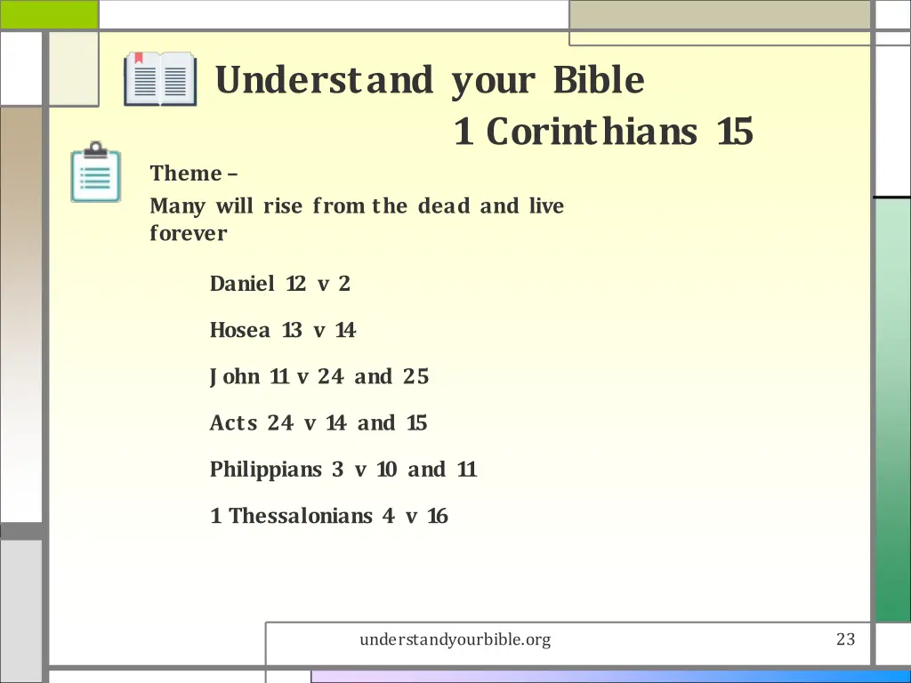 understand your bible 22