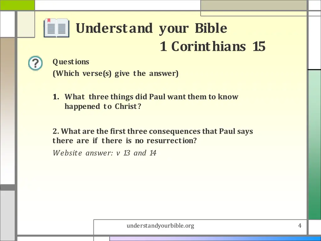 understand your bible 3