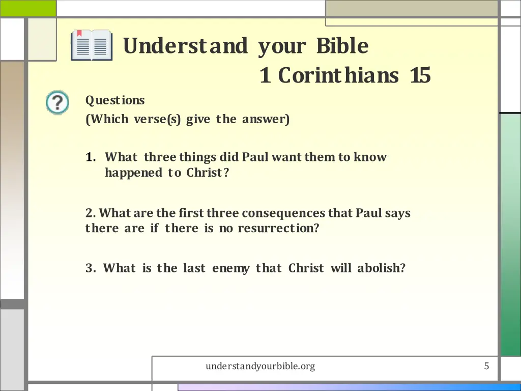 understand your bible 4