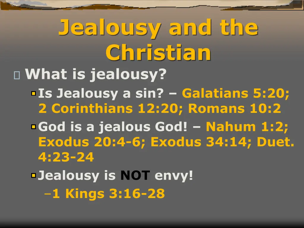 jealousy and the christian what is jealousy 2