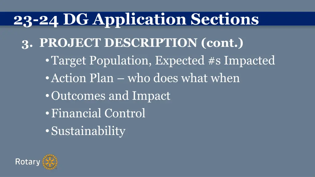 23 24 dg application sections 2