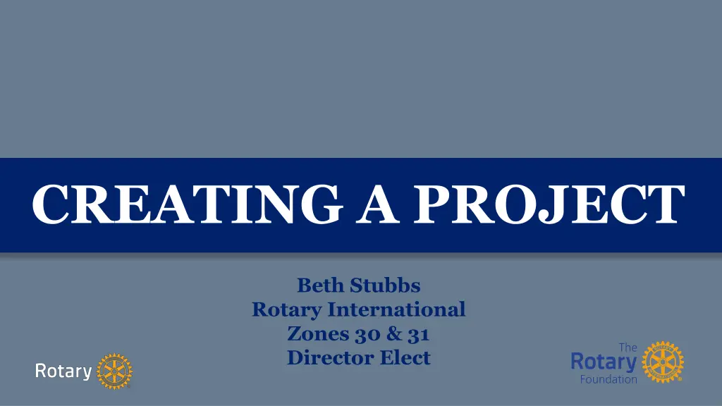 creating a project