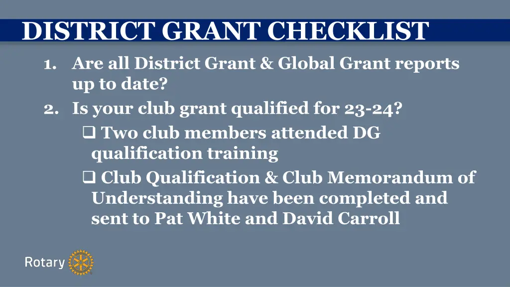 district grant checklist 1 are all district grant