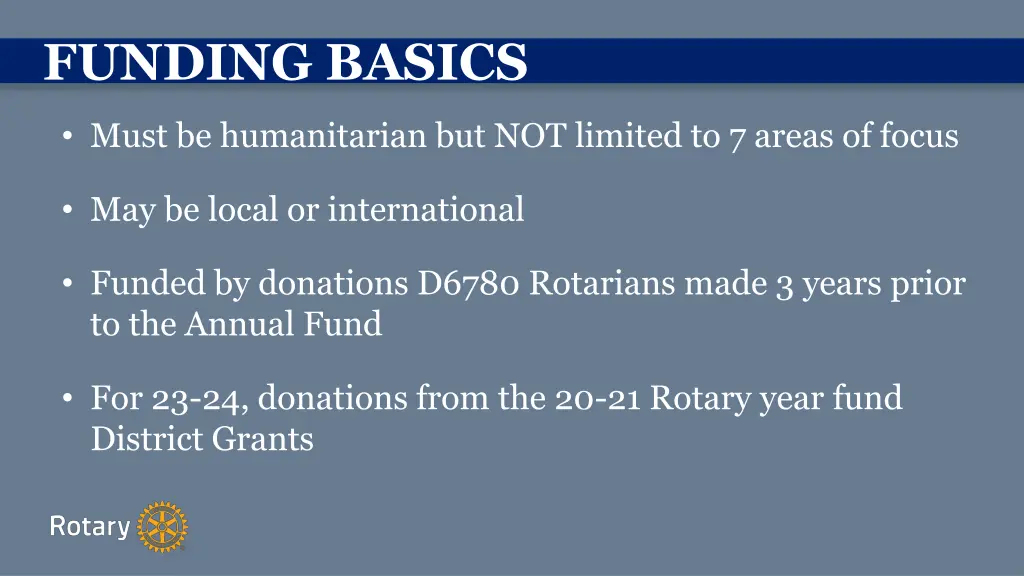 funding basics