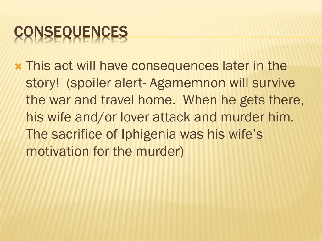 consequences