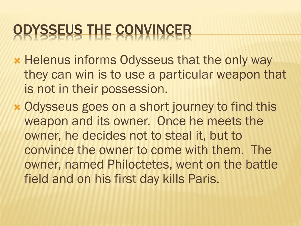 odysseus the convincer