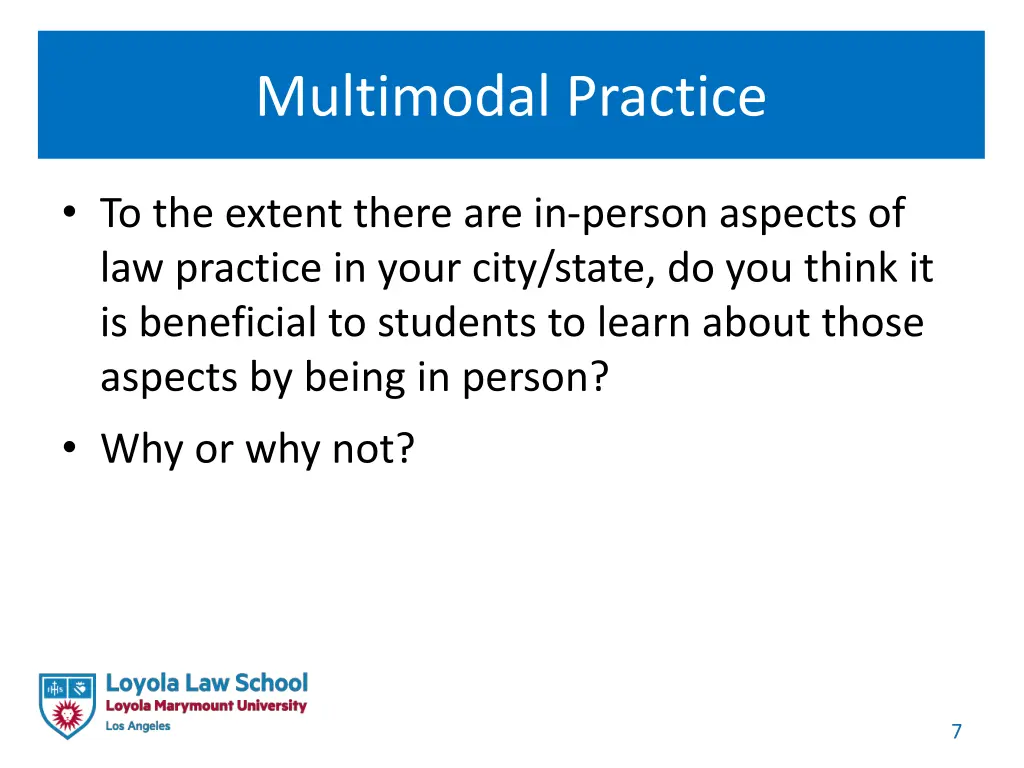 multimodal practice