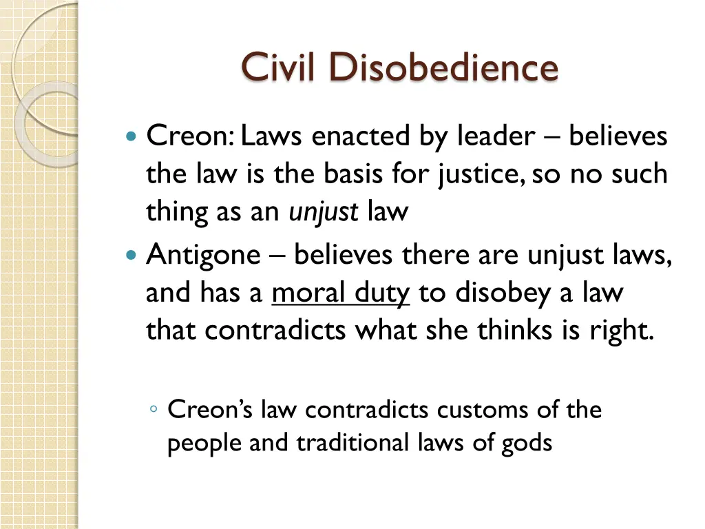 civil disobedience