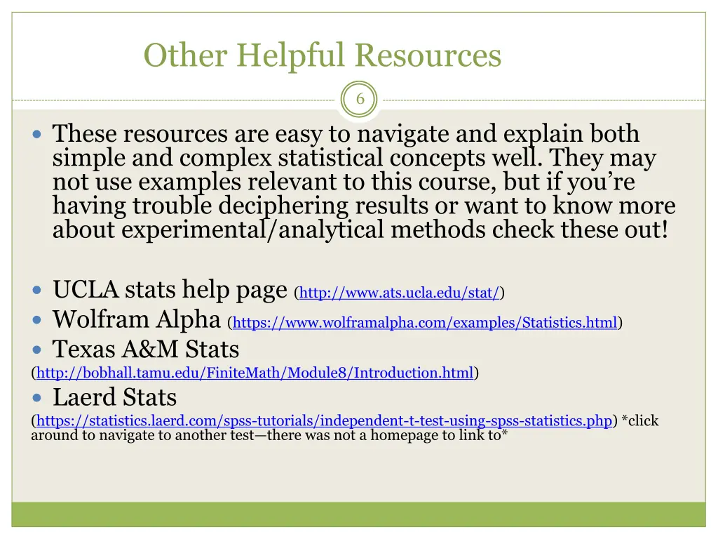other helpful resources