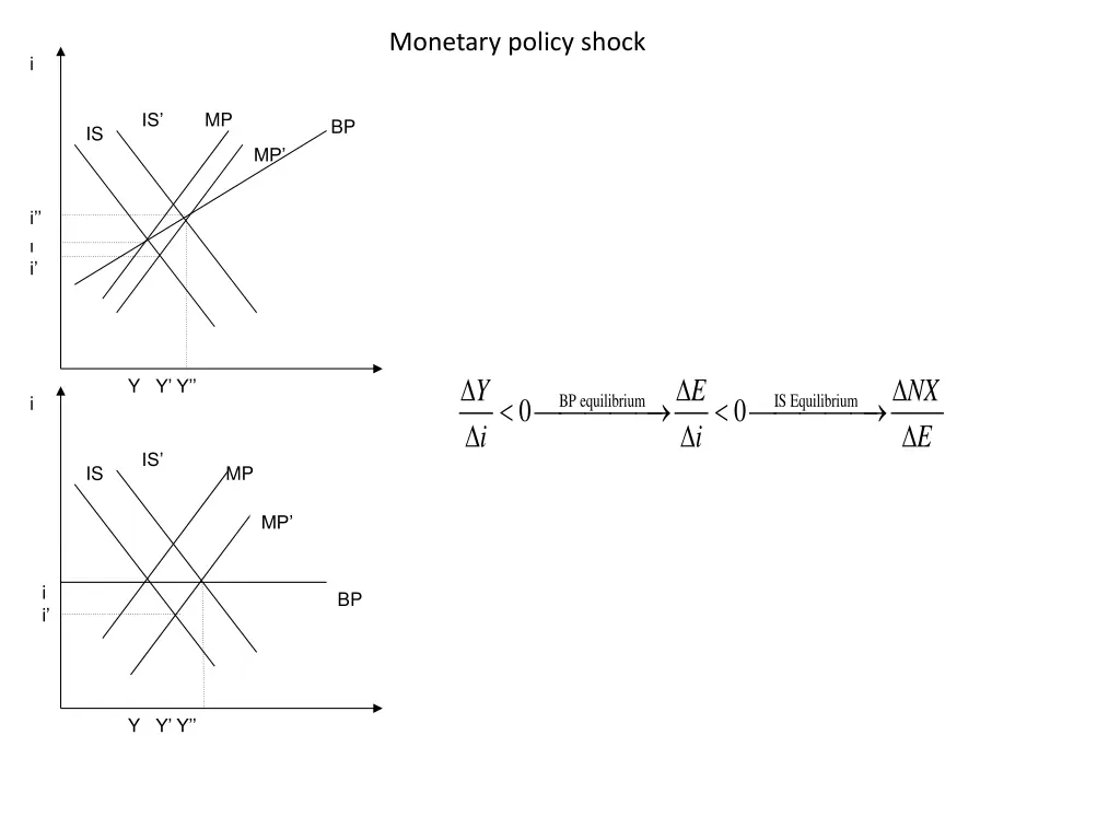 monetary policy shock