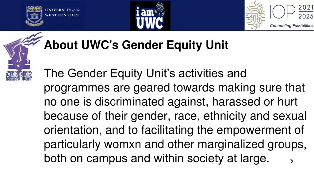 about uwc s gender equity unit