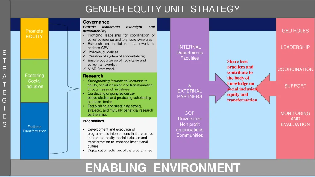 gender equity unit strategy