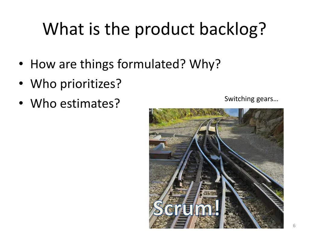what is the product backlog