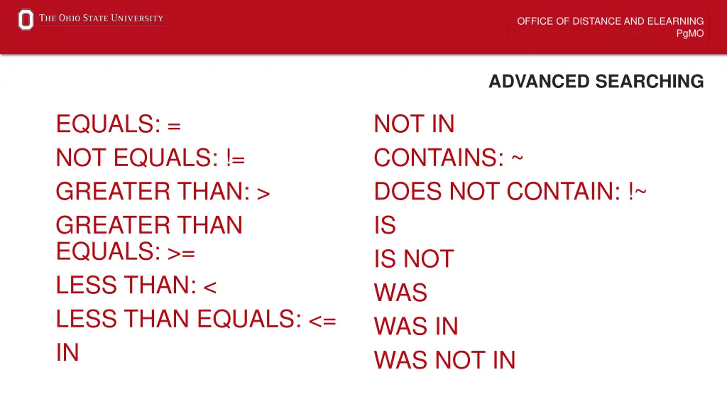 office of distance and elearning 15